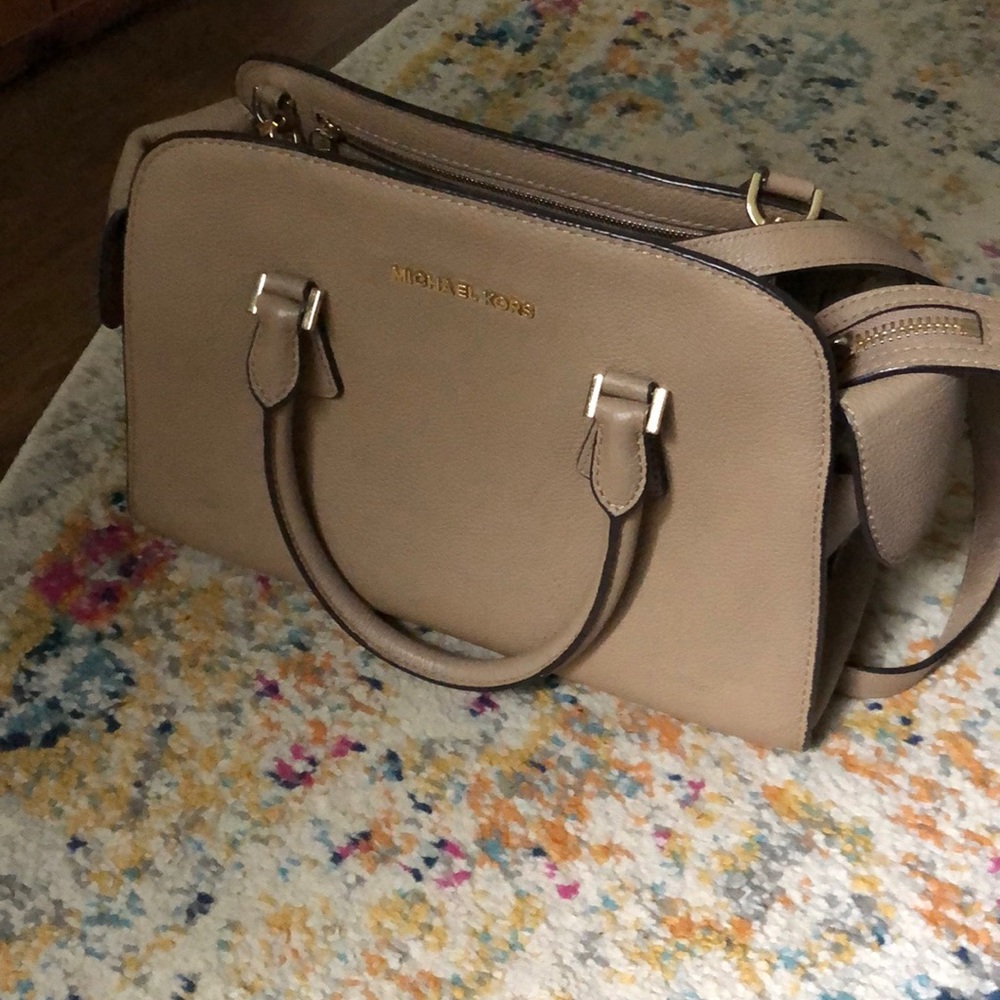 Taupe Michael Kors purse